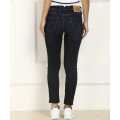 LEVI'S 711 Slim Mid Rise Dark Blue Jeans For Women 32971-0050. 