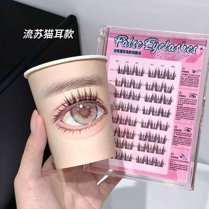 Gege%20Bear%20Glue-Free%20False%20Eyelashes%20%E2%80%93%20Transparent%20Band%20Thick%20Natural%20Individual%20Cluster%20Lashes,%20Reusable%20Self-Adhesive%20Eyelash%20Clusters,%2010-14mm,%2048%20Clusters%20Lash%20Tray%20Organizer%20-%20Image%207