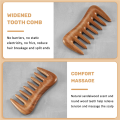 OUMERY Wide Tooth Hair Comb - Natural Wood Comb for Curly Hair - No Static Sandalwood Hair Pick Wooden Comb for Detangling. 