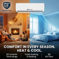 German Tech 1 Ton Smart Inverter AC GT | 1Ton Inverter AC| Hot and Cold Air Conditioner for Room Office |German Technology | 5 Star Energy Saving | 100% Copper Pipe | Golden Fin Protection | 5 Years Compressor Warranty | Smart Wifi AC| Nova Hub. 