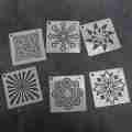 56 Pack Mandala Dot Painting Templates Stencils Perfect for DIY Rock Painting Art Projects 3.6X3.6 Inch 9X9 cm. 