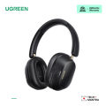 (HP203-35758, 35757) UGREEN HiTune Max5c Hybrid Active Noise Cancellation Headphones white and black, Over-Ear Headphones Adaptive Noise Cancellation, Hi-Res 75H Playtime, Bluetooth 5.4, Custom EQ via App, Foldable & Retractable Ergonomics. 