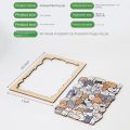 Creative Irregular Shaped Animal Jigsaw Puzzles Wooden Cat Cartoon Shape Puzzles Dog Panda Animal Shape Puzzles Children. 