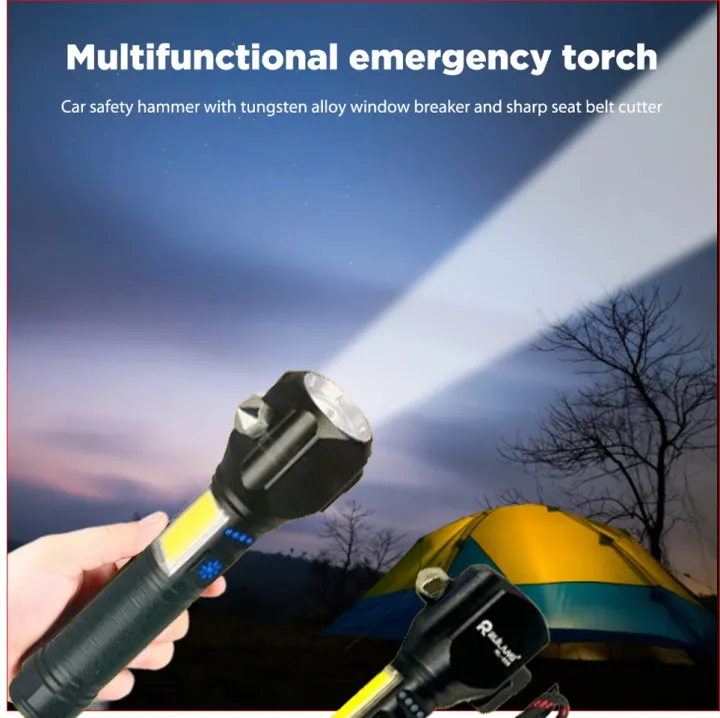 Ruilang%20RL-233%20Multifunctional%20High%20Power%20Telescopic%20Rechargeable%20Torch%20With%20RGB%20LED%20Flashlight%20-%20Image%203