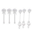 FORIDE Coffee Spoons,18 Pack Cute Teaspoons Stainless Steel Staff Musical Notation Shaped (9 Music Note +9 Guitar). 