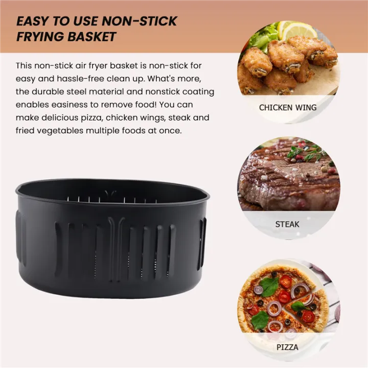 Kqueebee%20Air%20Fryer%20Replacement%20Basket%20for%20Power%20XL%20DASH%20Cozyna%205.5Qt%20Air%20Fryer,Air%20Fryer%20Accessories%20Black%20-%20Image%203