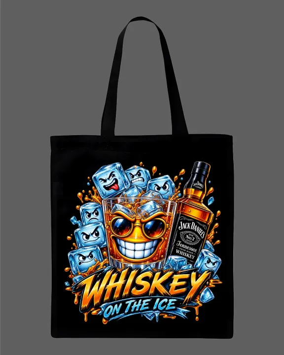 "Whiskey%20On%20The%20Ice"%20Graphic%20Printed%20Canvas%20Tote%20Bag%E2%80%93%20Eco-Friendly%20Cotton%20Shoulder%20Shopping%20Bag-White,%20Black%20-%20Image%203