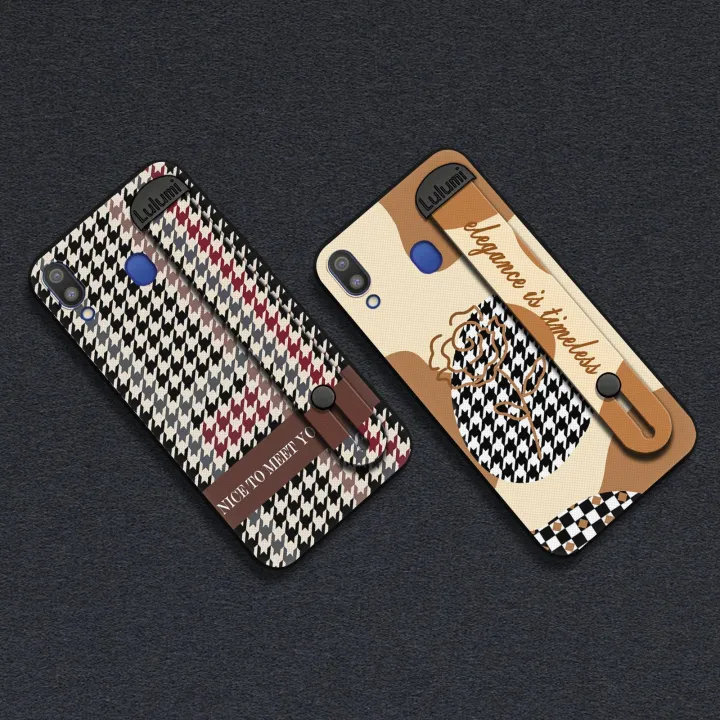 Wrist%20Strap%20Waterproof%20Phone%20Case%20For%20Samsung%20Galaxy%20M20/SM-M205FD%20Simple%20Kickstand%20Phone%20Holder%20Commerce%20Dirt-resistant%20-%20Image%203