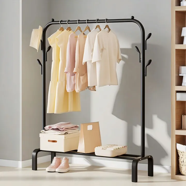 Heavy%20Duty%20Rolling%20Clothes%20Rack%20with%20Pull%20Rod%20%E2%80%93%20Freestanding%20Metal%20Garment%20Stand%20with%20Shoe%20Rack,%20Hat%20&%20Coat%20Hanger%20for%20Home,%20Hall,%20Bedroom%20%7C%20Cloth%20Hanger%20(White/Black)%20-%20Image%205