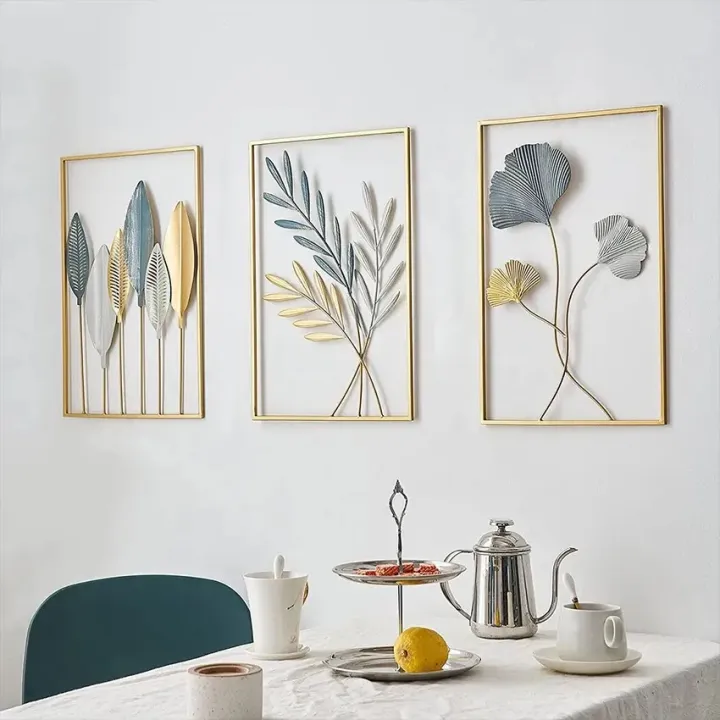 PREMIUM%20DECOR%20HUB%20Metal%20Wall%20Decor%20Leaf%20Frame%20Wall%20Hanging%20Decoration,%20items%20Set%20of%203%20Metal%20Wall%20Art%20Home%20Decor%20for%20Living%20Room%20Office%20Bedroom%20-%20Image%204