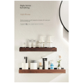 Black Walnut Wood Living Room Storage Rack Bathroom Storage Rack Multifunction Storage Rack Wall Mounted Light Luxury Non Perforated 20cm. 