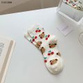 DISICHEN Profesional New Japanese Cute Cartoon Bear Girl Stockings Tide Tube Socks Candy Color Cotton Socks. 