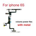 Power Flex Cable For iPhone 5G 5C 5S SE 6 6s 7 8 Plus 7G 8G 6G Mute & Volume Button Switch Key Power Flex Cable With Metal Parts. 