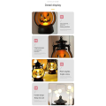 Halloween LED Hanging Pumpkin Lantern Lights Ghost Lamp Candle Lights Halloween Party Home Decor Horror Prop Decoration Easy to Use. 