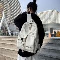 2022 New Style Large Capacity Schoolbag Women's Korean Style High School College Student Functional Style Instagram Popular Brand Backpack Women's Backpack. 