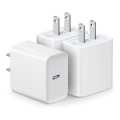 20W USB-C Power Adapter (2 Pin) For Iphone 13/ 14/15 Pro Max. 