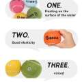 4Pcs/Set Dog Toy Q-MONSTER Thick Walled Natural Rubber Squeak Chew Dogs Tennis Interactive Bouncy Balls for Training. 