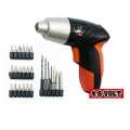Cordless Rechargeable Screwdriver Screw Bits Kit Battery Power Drill Machine Tools 4.8 Volt, 25-Piece. 