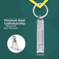 Professional Foldable Ultra-Thin Nail Clipper Wide Opening High Carbon Steel Fingernail Clipper With Keychain Stainless Steel Nnail Clippers Home Nail Salon. 