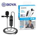 BOYA-M1 Mic (By-M1) Condenser Microphone, Lavalier, Omni Directional Mic For Mobile, Pc And Dslr Camera. 