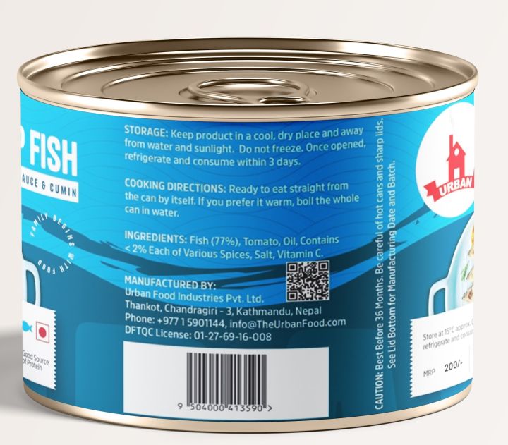 Urban%20Food%20Canned%20Carp%20Fish%20In%20Tomato%20Sauce%20&%20Cumin,%20200gm%20-%20Image%202