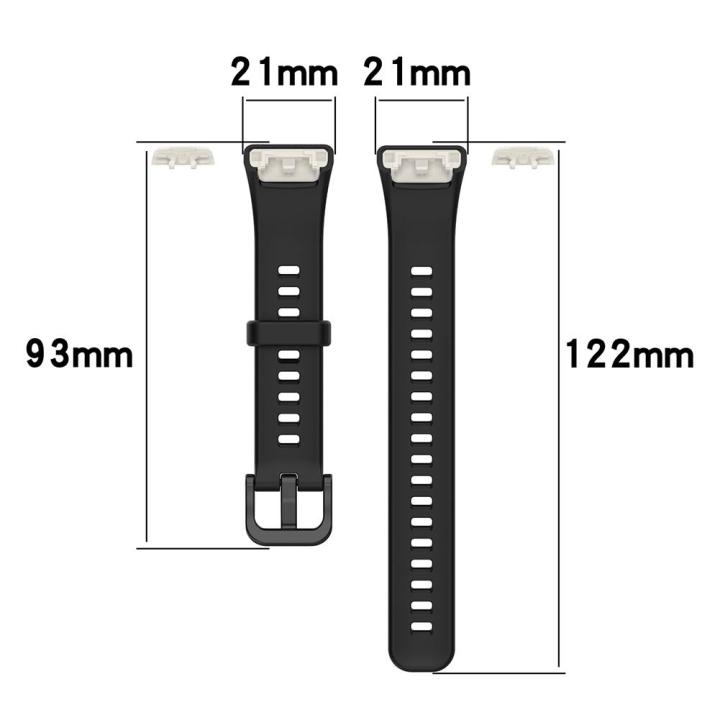 Silicone%20Straps%20For%20Huawei%20Band%206%20/%20Honor%20Band%206%20(Black)%20-%20Image%205