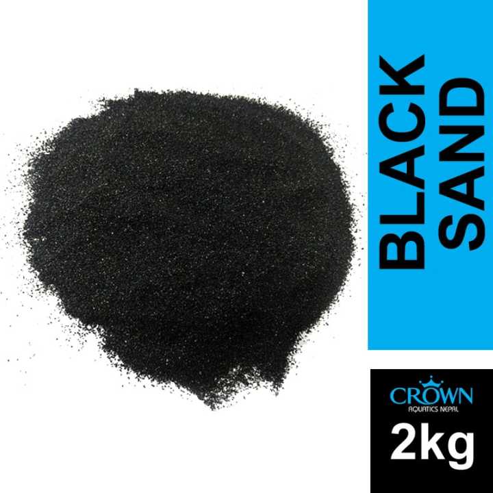 Black Sand For Aquarium 2kg by Crown Aquatics