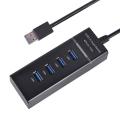 4 Port 3.0 Usb Hub | Black White USB 3.0 Hub With LED Indicator. 