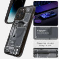 Transparent iPhone 14 Pro Max Back Case Cover, iPhone 14 Pro Max Cover with Camera Stainless Steel Metal Ring and Shockproof Bumper (Deep Purple). 