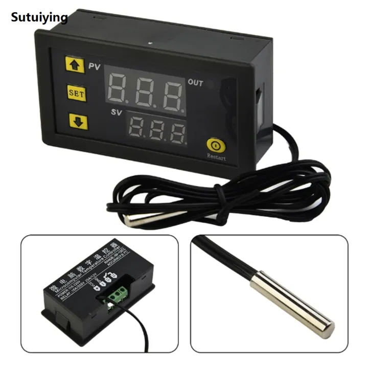 Sutuiying%201PcW3230%20Mini%20Digital%20Temperature%20Controller%2012V%2024V%20220V%20Thermostat%20Luxury%20Regulator%20Heating%20Control%20Thermometer%20regulator%20With%20Sensor%20-%20Image%206