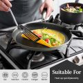 Thickened Stainless Steel Crepe Pan Non-Stick Honeycomb Coating Frying Pan Pizza Tray Kitchen Cookware 26/28cm Pancake Egg Pan All Stoves. 