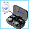 M10 Tws Wireless Sports Earbuds Touch Headset Led Display Bass Wireless Earbuds with Free earphon. 