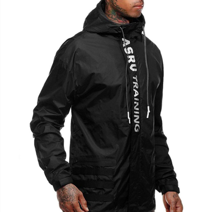 ASRV Brand Black All Season Windbreaker Running Jacket Men Sport