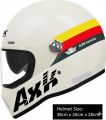 AXK Helmet 901A Motorcycle Black and White Decal New Class A Adult Four Seasons Full Helmet For Men and Women ABS Material Bles Online. 