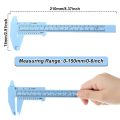 FORIDE 10 Pcs 150 mm Mini Plastic Caliper Vernier Caliper Double Scale Sliding Gauge Measuring Tool for Student Office 5 Colors. 