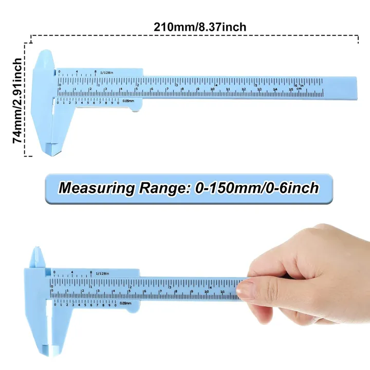 FORIDE%2010%20Pcs%20150%20mm%20Mini%20Plastic%20Caliper%20Vernier%20Caliper%20Double%20Scale%20Sliding%20Gauge%20Measuring%20Tool%20for%20Student%20Office%205%20Colors%20-%20Image%205
