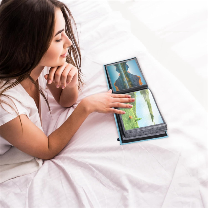 Nullmul%202%20Pack%20Small%20Photo%20Albums,%206x4%20Slip%20in%20Photo%20Albums%20200%20Photos%20Mini%20Flip%20Photo%20Book%20Album%20Portable%20Cover%20Memory%20Blue%20-%20Image%205