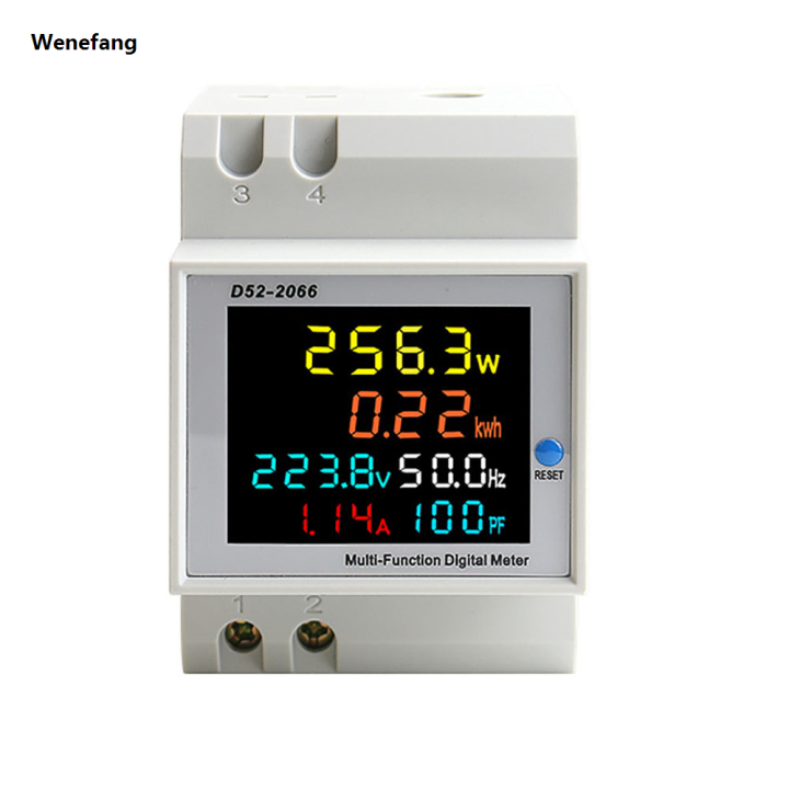 Wenefang%206IN1%20Din%20Rail%20AC%20Monitor%20110V%20220V%20380V%20100A%20Voltage%20Current%20Power%20Luxury%20Factor%20Active%20KWH%20Electric%20Energy%20Frequency%20Meter%20VOLT%20AMP%20-%20Image%202