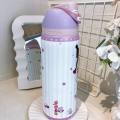 Masala Beads 945ML OWALA Kuromi Pattern Stainless Steel Thermos Insulated Cup 32oz Simple Double Drinking Straw Large Capacity Portable Travel Bottle Spill Resistant Lid Straw Stanley Thermal Cup With Handle Owala Outdoor Vacuum Water Bottle. 