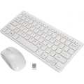 White Wireless Slim Keyboard and Mouse 2.4GHZ GKM-901 Stylish and slim design. 