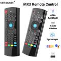 【2025 Version】 MX3 2.4GHz Air Mouse Wireless Mini Keyboard Backlit Remote Control With Multimedia Keys For Android TV Box Smart TV PC Windows. 