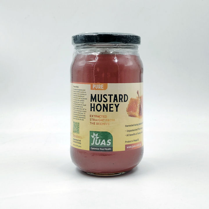 JUAS Raw Mustard Honey 500g