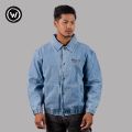 Wraon Blue Stretchable Denim Bomber Jacket For Men - Fashion | Jackets For Men | Men's Wear | Denim Jackets |. 