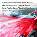 Washer Extension Gutter Cleaner Attachment Accessory,High Pressure Washer Gutter Rod For /Wand 1/4 Inch Quick Connect,30 Degrees Curved Rod,14 Inch. 