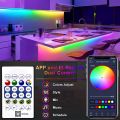 Uonevic LED Lights with Music Synchronization Color Changing ED Light Bar Sound RGB Sales promotion L Neon Light Strip Waterproof 1-5M 5V RGB in Wall Game Room TV Party. 