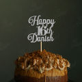 Divora PERSONALISED Custom Happy 16th Birthday Cake Topper For Party Celebration, Boy or Girl Birthday Toppers Cake Decoration with ANY AGE 18th, 21st, 24th. 