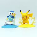 Storing character Sylveon character kawaii anime 10cm Pokémon character Pikachu action /Togepi/Piplup room ornaments model toy present. 