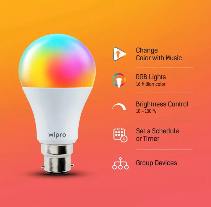 Wipro%20Ns9400%209-Watt%20B22%20Wifi%20Smart%20Led%20Bulb%20With%20Music%20Sync%20Amazon%20Alexa%20And%20Google%20Assistant%20Supported%20-%20Image%203