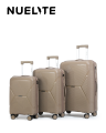 NUELITE SET OF 3 Luggage BRANDENBURG | 8 Wheel Spinner Trolley Bag | Anti-Theft Zipper Integrated Lock Extra Security | Unbreakable Hard Shell Suitcase Luggage. 