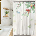 Small fresh series household shower curtain bathroom curtain hand-painted waterproof shower curtain factory direct wholesale. 